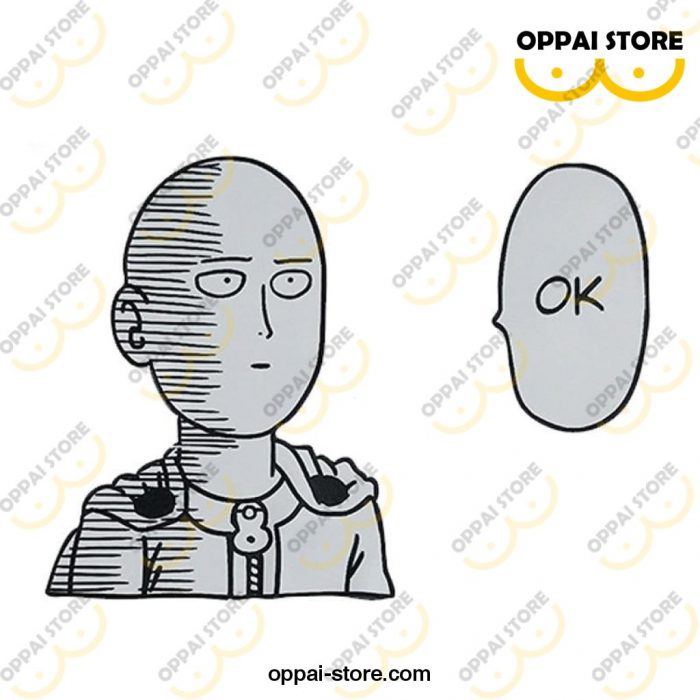 13Cm X 9.6Cm One Punch Man Saitama Ok Bumper Decal Waterproof Car Stickers