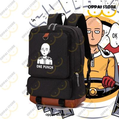 15 Inches Cute One Punch Man Saitama Backpack