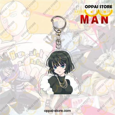 2021 New One Punch Man Keychain Figures Acrylic Double-Sided Pendant Fubuki