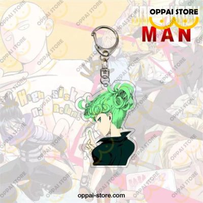 2021 New One Punch Man Keychain Figures Acrylic Double-Sided Pendant Tatsumaki