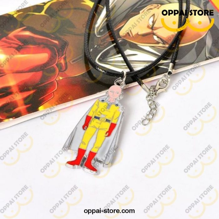 2021 One Punch Man Keychains Saitama Keychain Silver