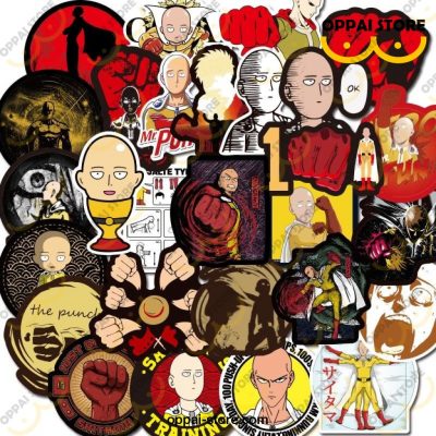 30/50Pcs/pack One Punch Man Waterproof Stickers
