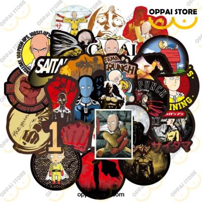 30/50Pcs/pack One Punch Man Waterproof Stickers