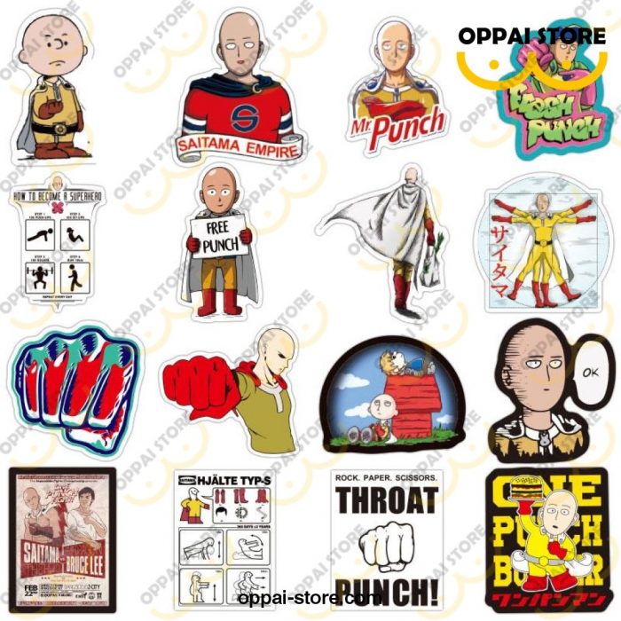 30/50Pcs/pack One Punch Man Waterproof Stickers