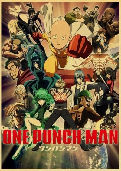 Japanese Anime One Punch Man Poster Cool Retro Painting Wall Stickers Vintage Prints For Bar And.jpg 640x640 4 09c5c423 2668 46ec 853a f4b7584f567f - Oppai Store