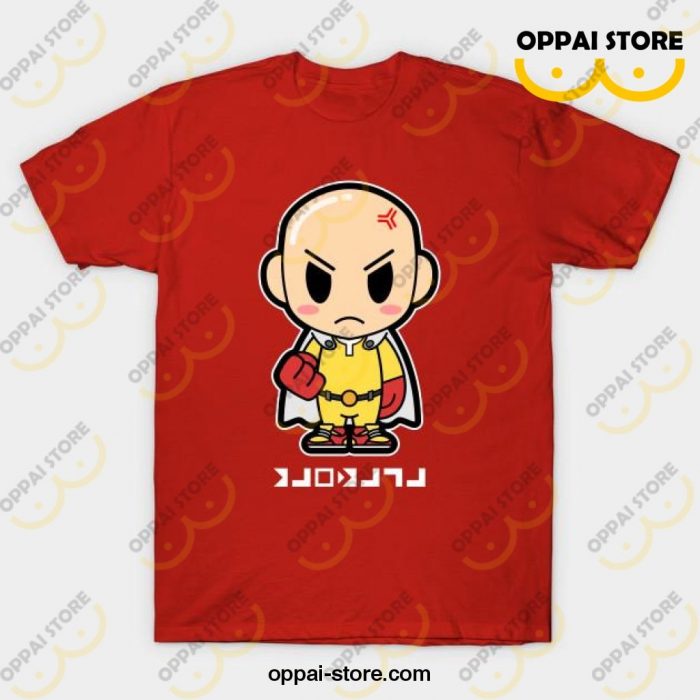 Chibi Saitama T-Shirt Red / S