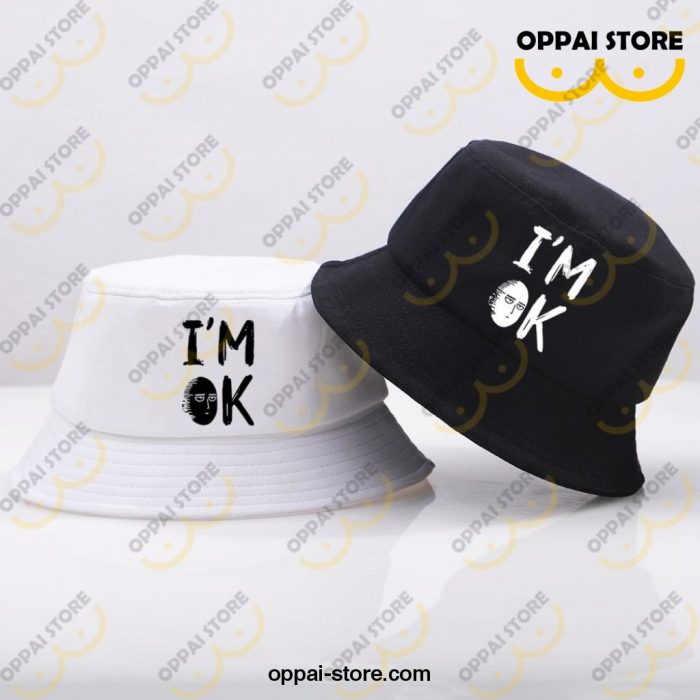 I Am Ok One Punch Man Funny Bucket Caps