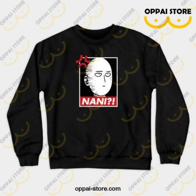 Nani Saitama Crewneck Sweatshirt Black / S