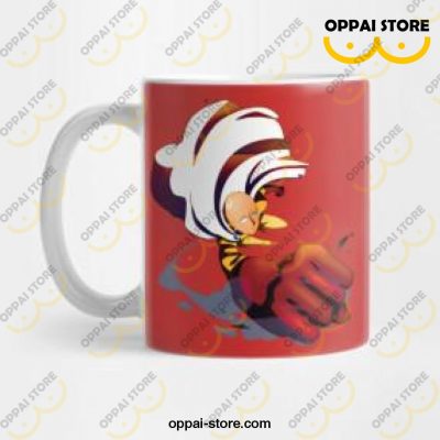 Saitama One Punch Man Funny Face Black Travel Mug - Hatsline