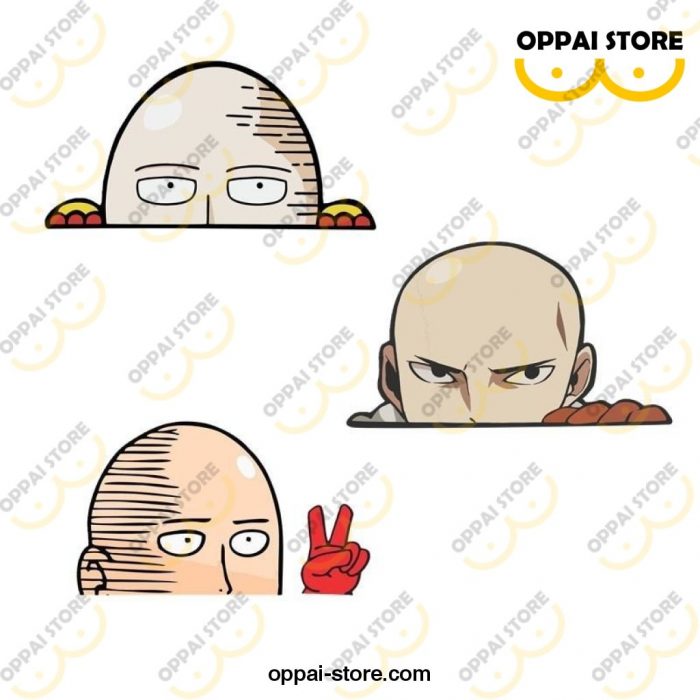 One Punch Man 3D Peeker Funny Car Sticker Diy Waterproof