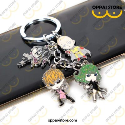 One Punch Man Characters New Fashion Metal Keychain