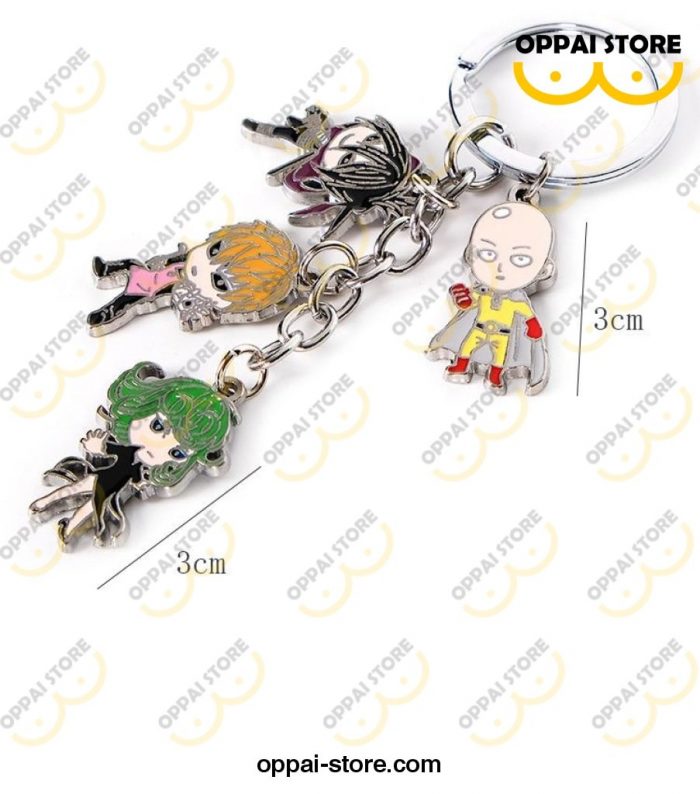 One Punch Man Characters New Fashion Metal Keychain