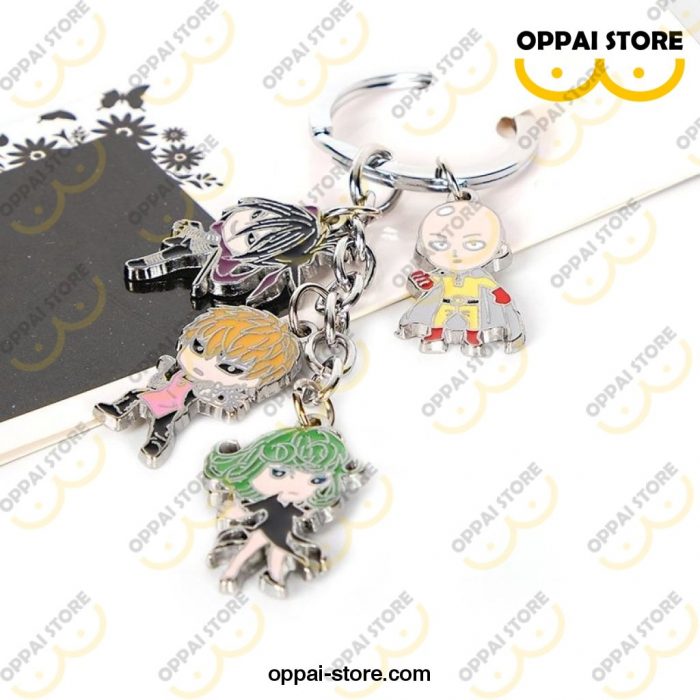 One Punch Man Characters New Fashion Metal Keychain