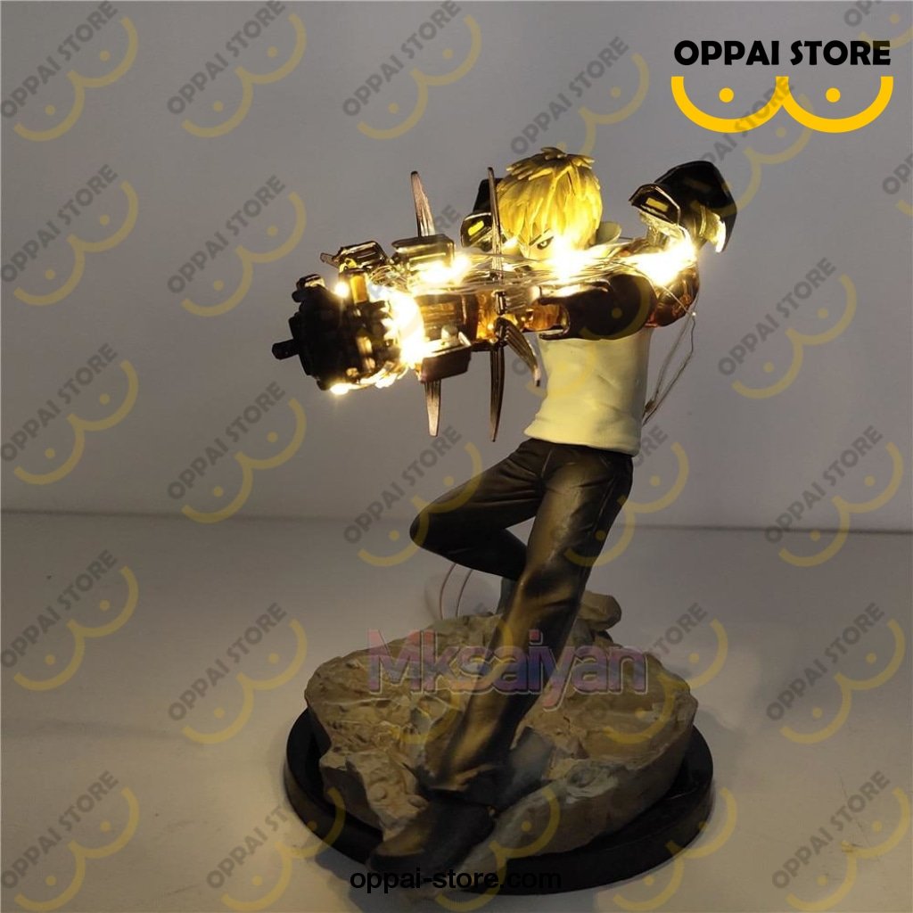One Punch Man Genos Cannons Action Figure Diy Led Night Light