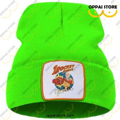 One Punch Man Saitama Hero Beanie Hat Green / China Size