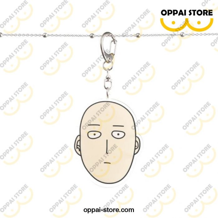 One Punch Man Saitama Keychain Cute Acrylic Key Holder