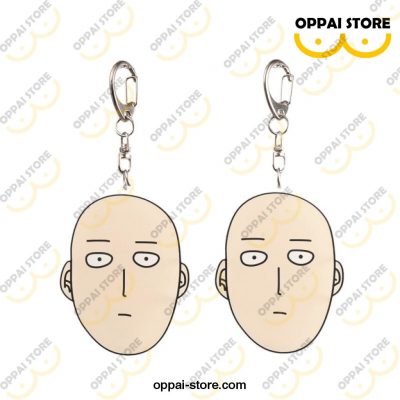 One Punch Man Saitama Keychain Cute Acrylic Key Holder