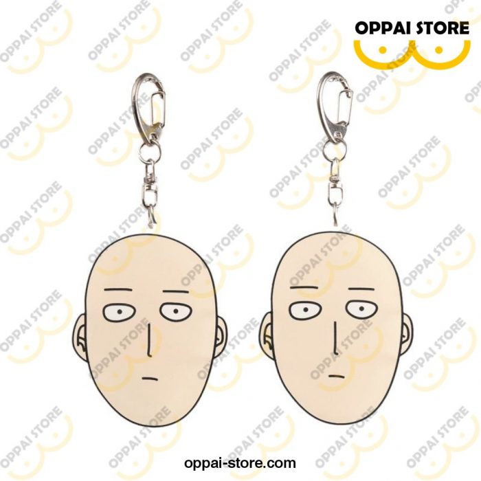 One Punch Man Saitama Keychain Cute Acrylic Key Holder