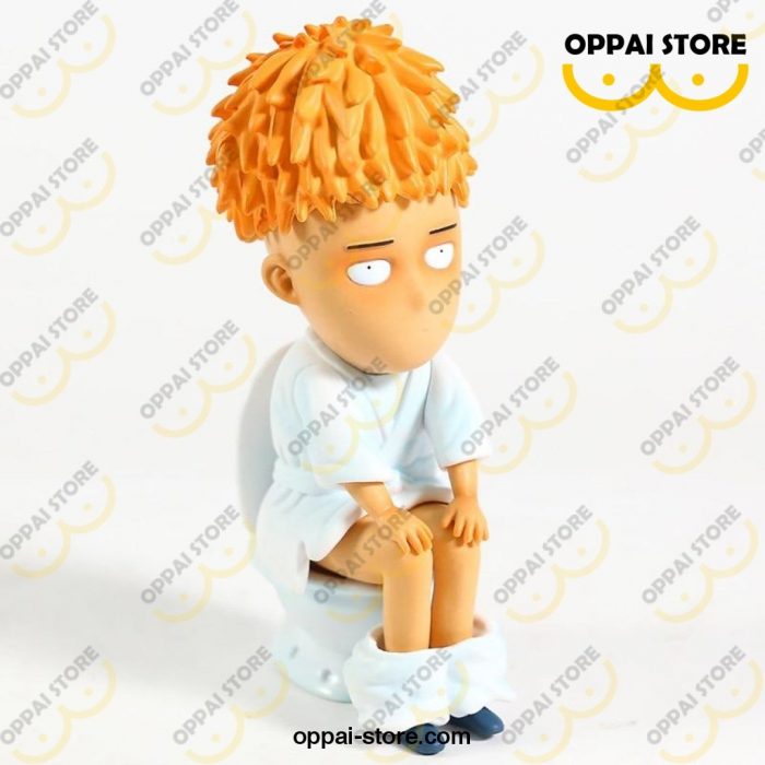 One Punch Man Saitama Sensei Sitting On The Toilet Pvc Figure