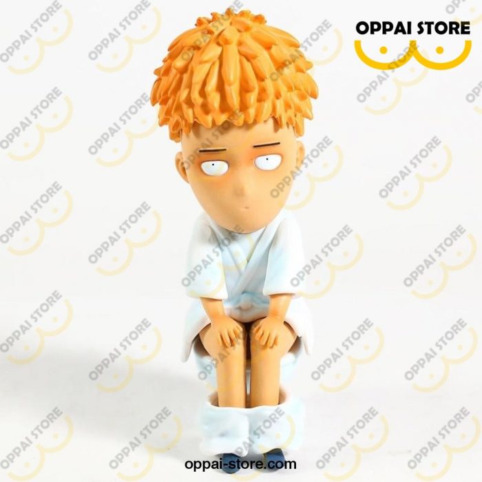 One Punch Man Saitama Sensei Sitting On The Toilet Pvc Figure