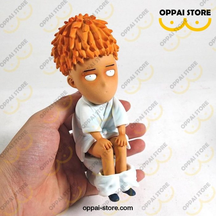 One Punch Man Saitama Sensei Sitting On The Toilet Pvc Figure