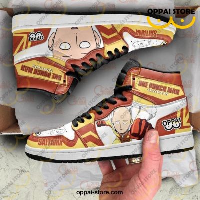 One Punch Man Sneakers Saitama Funny Face Custom Shoes - Ladonest