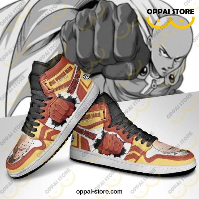 One Punch Man Sneakers Saitama Serious Punch Anime Shoes - Ladonest