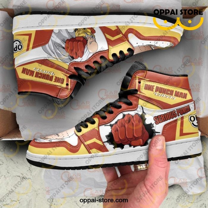 One Punch Man Sneakers Saitama Serious Punch Anime Shoes - Ladonest