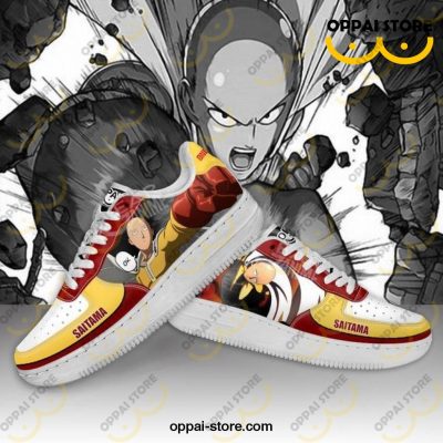 Saitama Air Force Sneakers One Punch Man Anime Custom Shoes PT09 - Ladonest
