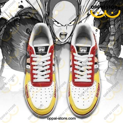 Saitama Air Force Sneakers One Punch Man Anime Custom Shoes PT09 - Ladonest