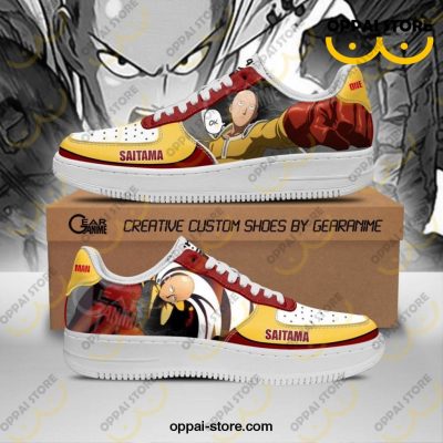 Saitama Air Force Sneakers One Punch Man Anime Custom Shoes PT09 - Ladonest