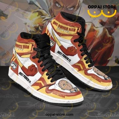 Saitama Just Punch It Sneakers One Punch Man Anime Shoes MN10 - Ladonest