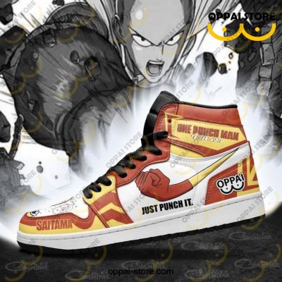 Saitama Just Punch It Sneakers One Punch Man Anime Shoes MN10 - Ladonest