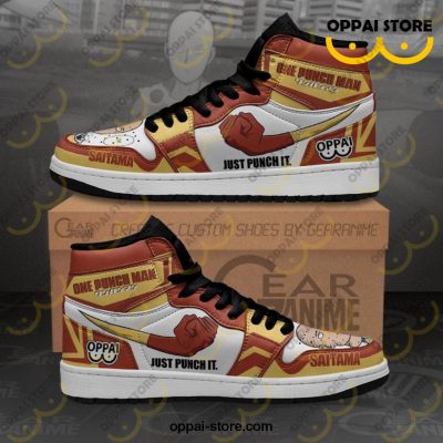 Saitama Just Punch It Sneakers One Punch Man Anime Shoes MN10 - Ladonest