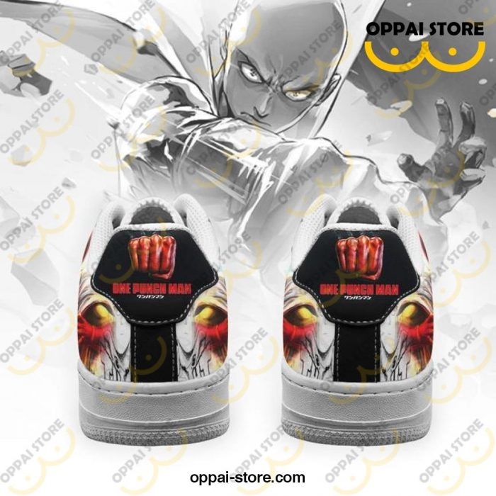 Saitama One Punch Man Air Force Sneakers Anime Custom Shoes - Ladonest