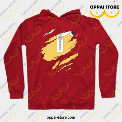 Saitama Rip Hoodie Red / S