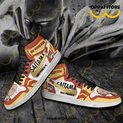 Saitama Sneakers Just Punch It One Punch Man Anime Shoes MN10 - Ladonest