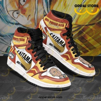 Saitama Sneakers Just Punch It One Punch Man Anime Shoes MN10 - Ladonest