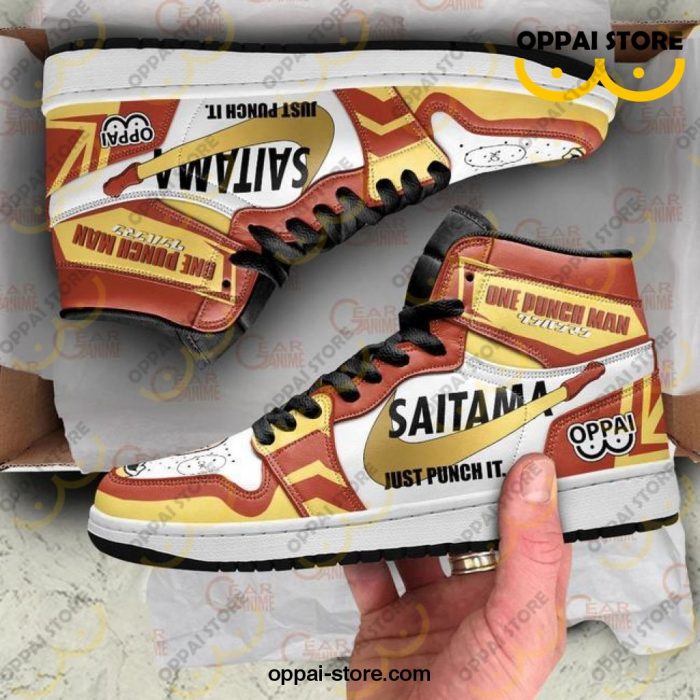 Saitama Sneakers Just Punch It One Punch Man Anime Shoes MN10 - Ladonest