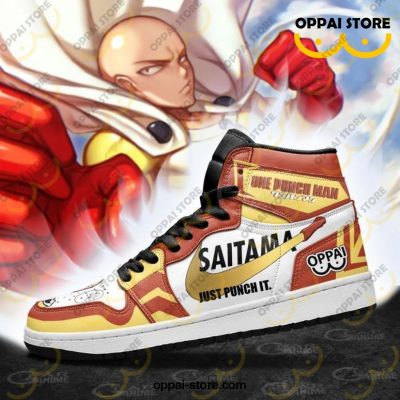 Saitama Sneakers Just Punch It One Punch Man Anime Shoes MN10 - Ladonest