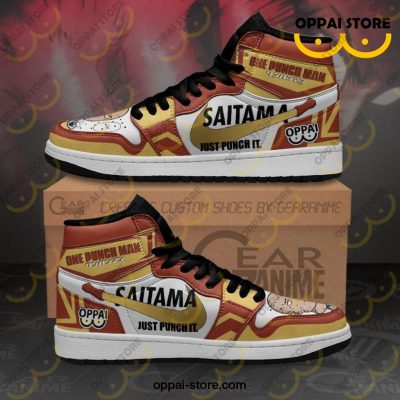 Saitama Sneakers Just Punch It One Punch Man Anime Shoes MN10 - Ladonest