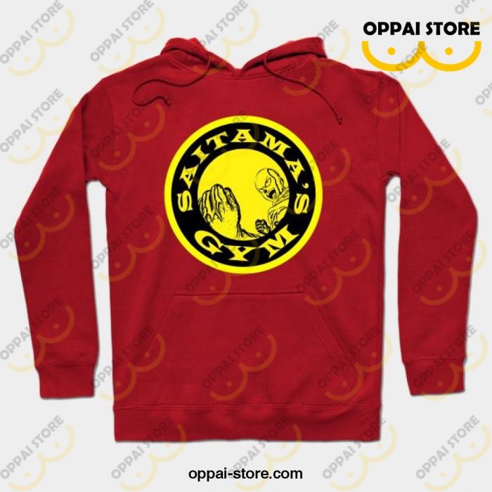 Saitamas Gym Hoodie Red / S