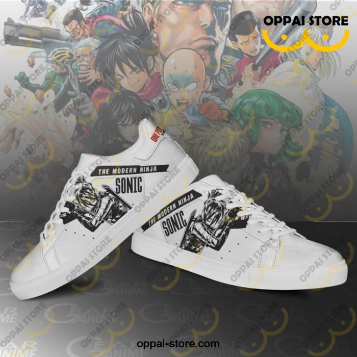 Sonic Skate Shoes One Punch Man Custom Anime Shoes PN11 - Ladonest