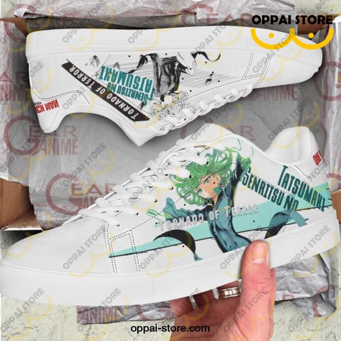 Tatsumaki Skate Shoes One Punch Man Custom Anime Shoes PN11 - Ladonest