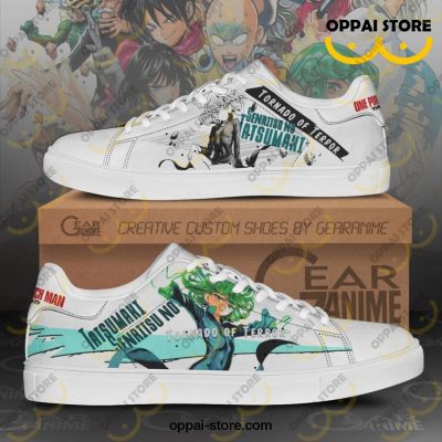 Tatsumaki Skate Shoes One Punch Man Custom Anime Shoes PN11 - Ladonest