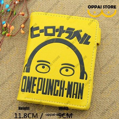 Yellow One Punch Man Pu Wallet